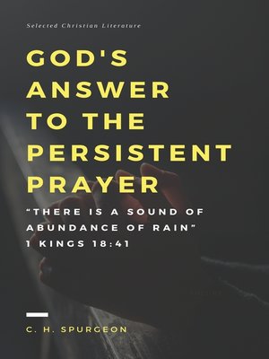 cover image of God's answer to the persistent prayer